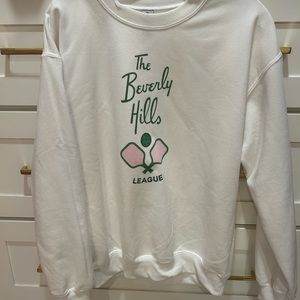beverly hills pickleball preppy sweatshirt never worn perfect condition size M